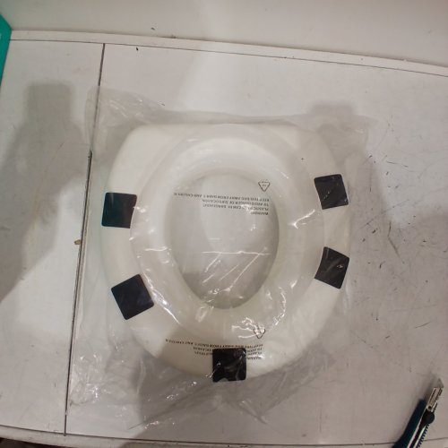 HEALTHSMART PORTABLE ELEVATED TOILET SEAT RISER FOR ELDERLY, 5" WHITE (MODEL: 522-1508-1900HS) image 3
