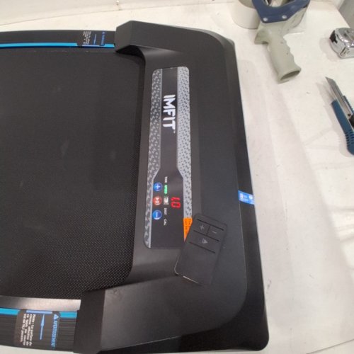 IMFIT LITE MANUAL INCLINE COMPACT WALKING PAD TREADMILL - 2.5HP MOTOR UPTO 6KM/HR - 265LBS CAPACITY - BLACK/BLUE (MODEL: 480E-A) image 4