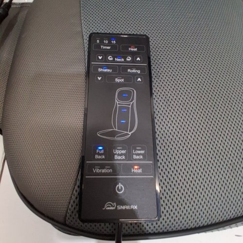 SNAILAX DEEP-KNEADING SHIATSU BACK MASSAGER MAT WITH HEAT FUNCTION - BLACK/GREY - (MODEL SL-233) image 2
