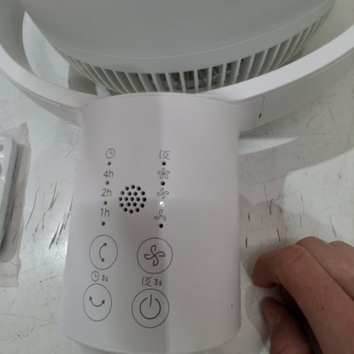PELONIS AEROFAN 2-IN-1 PEDESTAL & TABLE FAN - AIRFLOW ACROSS 225 SQ. FT- 23 DBA - WHITE (MODEL: PSFAS07R5AWMC) image 2