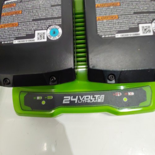 GREENWORKS 15" TORQDRIVE CORDLESS STRING TRIMMER, 48V (2 X 24V 2AH USB BATTERIES)- GREEN- (MODEL:STE304/ST48B2210) image 2