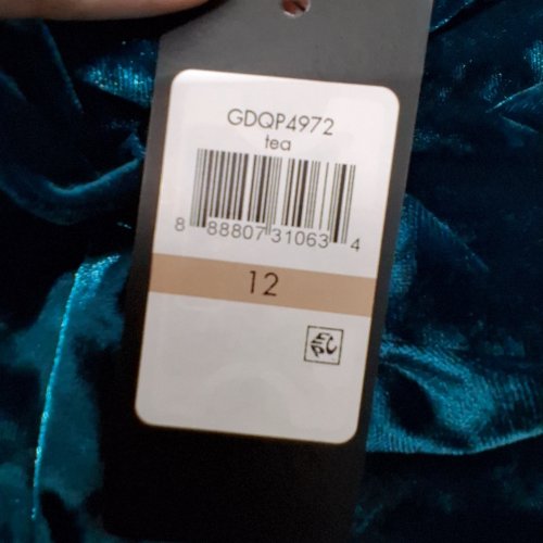 WOMEN'S GUESS CRUSHED VELVET PIN UP SHEATH DRESS - 12 - TEAL (STYLE: GDQP4972) image 3