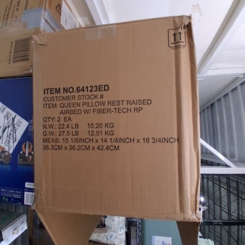 INTEX DURA-BEAM PLUS SELF-INFLATING/DEFLATING AIR MATTRESS WITH BUILT-IN PILLOW AIR PUMP AND CARRYING BAG - QUEEN - 16.5" X 60" X 80" - NAVY BLUE (MODEL: ‎64123ED) image 4