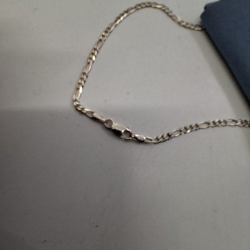 ADULT MERCIE JEWELRY FIGARO CHAIN NECKLACE- 20" LENGTH- STERLING SILVER image 4