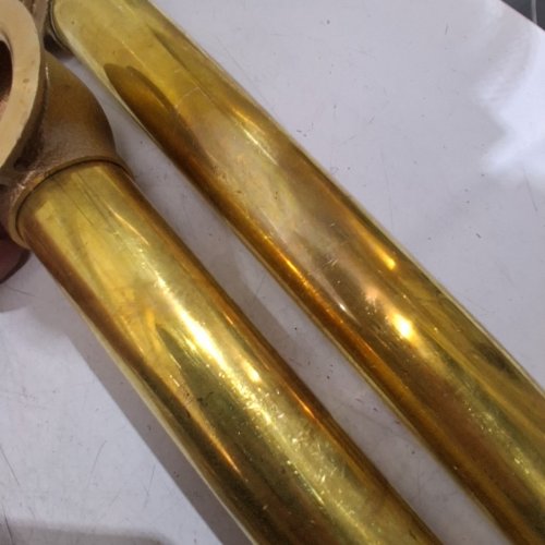 KINGSTON KITCHEN & BATH VINTAGE BRASS CHAIN, STOPPER TUB WASTE, OVERFLOW AND OFFSET BATH SUPPLY LINES - 22" - BASS GOLD (MODEL: CC2091) image 4