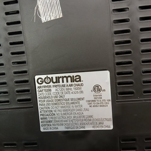 GOURMIA PANORAMA EASY-VIEW DIGITAL AIR FRYER WITH 12 ONE-TOUCH PRESETS- 7 QT, 120 V, 1500W - BLACK (MODEL: GAF7020B) image 3