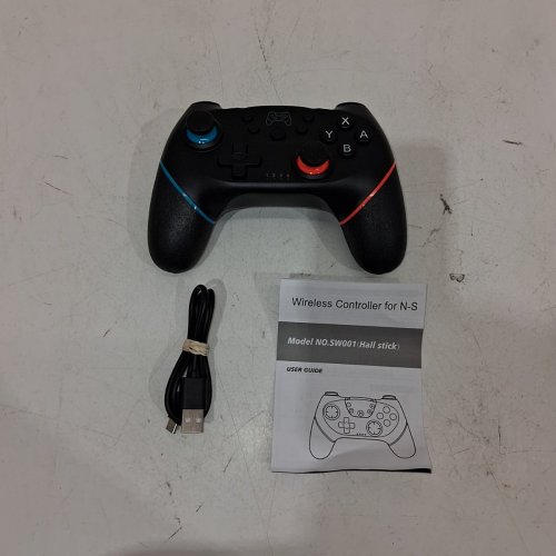 3RD PARTY WIRELESS RECHARGEABLE USB-C CONTROLLER FOR NINTENDO SWITCH - BLACK (MODEL: N-SL) image 3