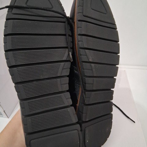 MEN'S HUSH PUPPIES BLACK LACE-UP SHOES - SIZE 10 - BLACK (STYLE:1442010) image 4