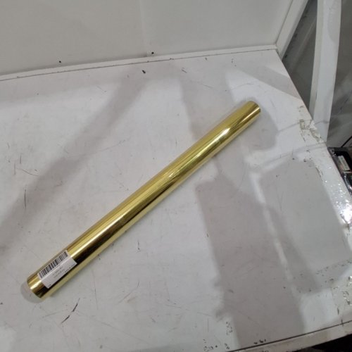 STAINLESS STEEL PEEL AND STICK CONTACT PAPER FOR HOME APPLIANCES & FURNITURE - 23.6" X 20FT - GOLD image 2