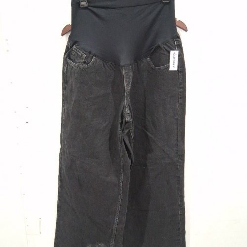WOMEN'S OLD NAVY MATERNITY JEANS - SIZE 12 - BLACK image 2