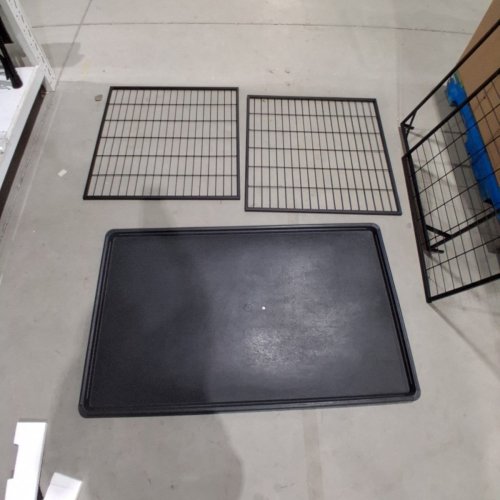 FEANDREA HEAVY-DUTY DOG CRATE WITH REMOVABLE TRAY - XXL (48" X 29.3" X 31.7") - BLACK (STYLE: UPPD003B01) image 3
