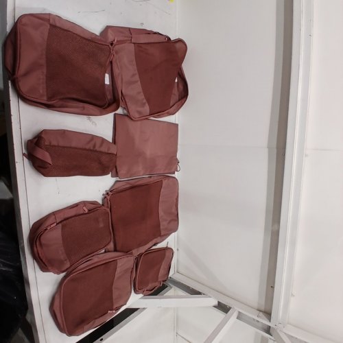 8PC MYTAGALONGS TRAVEL PACKING PODS SET - ASSORTED SIZES - BURGUNDY image 2
