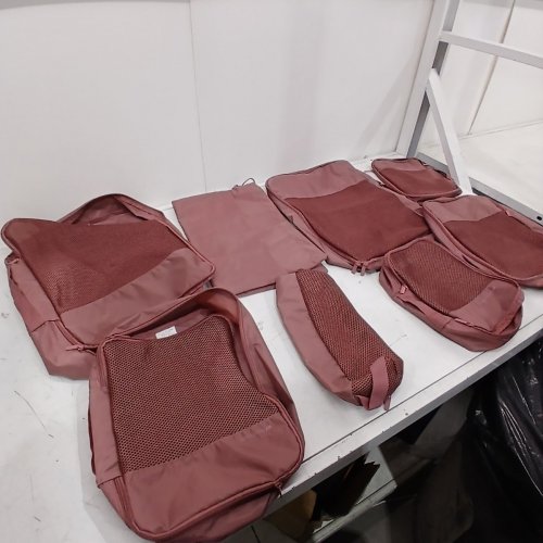 8PC MYTAGALONGS TRAVEL PACKING PODS SET - ASSORTED SIZES - BURGUNDY image 3