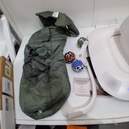 UPPABABY MAMAROO SMART SWING - 5 MOTIONS, 5 SPEEDS, 4 SOUNDS WITH MOTION SYNC TECHNOLOGY AND BLUETOOTH - 36" - CAMILA/GREEN (MODEL: 2001-MRO-NA-CAM) image 4