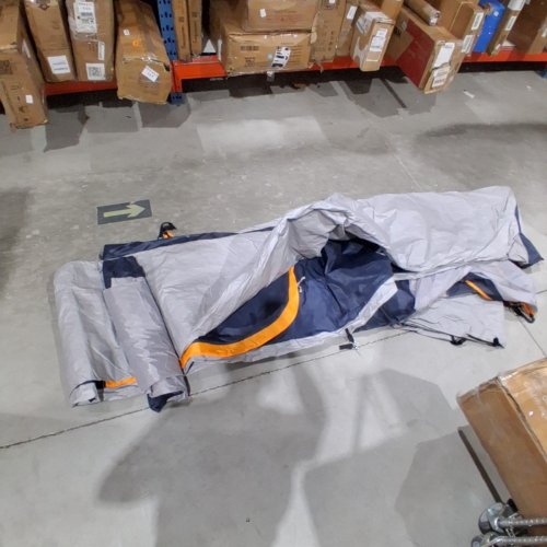 CAMPROS FAMILY DOME TENT - 12-PERSON - 3 ROOMS WITH MESH WINDOWS - WINDPROOF/WATERPROOF - 20FT X 9FT X 72" - BLUE/GREY (MODEL: CP-200972 image 4
