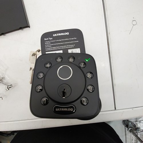 ULTRALOQ FINGERPRINT SMART WI-FI DEADBOLT - BLACK (MODEL: BOLT-F-BK) image 2