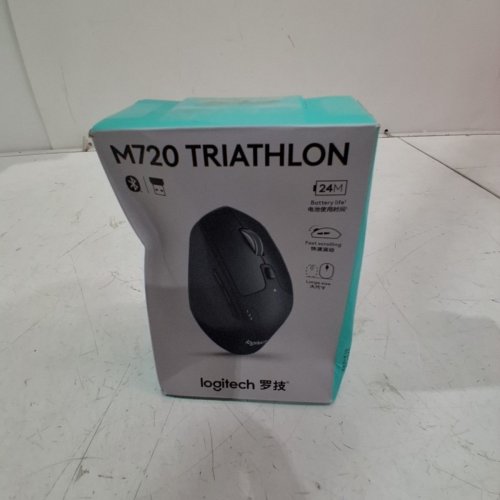 LOGITECH TRIATHLON M720 WIRELESS BLUETOOTH COMPUTER MOUSE WITH UNIFYING RECEIVER - BLACK (MODEL: M-R0062 / 910-006036) image 5