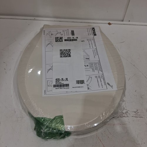 KOHLER ROUND-FRONT TOILET SEAT WITH QUIET CLOSE & QUICK-RELEASE HINGES - 16-5/8" X 14-3/16" - BISCUIT (MODEL: 4639-RL-96) image 2
