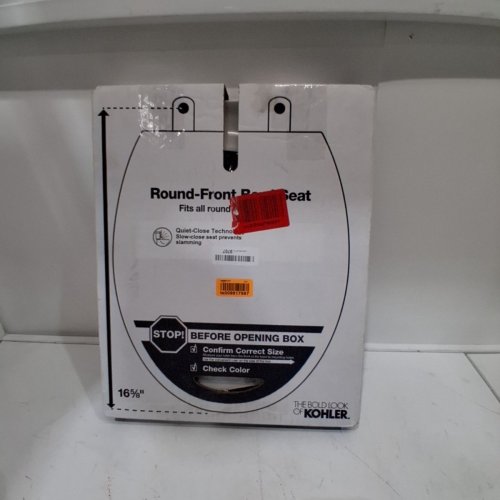 KOHLER ROUND-FRONT TOILET SEAT WITH QUIET CLOSE & QUICK-RELEASE HINGES - 16-5/8" X 14-3/16" - BISCUIT (MODEL: 4639-RL-96) image 3
