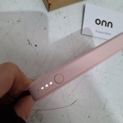 ONN. POWER BANK - 10,000 MAH, 12W MAX - PINK image 2