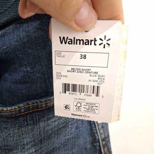 MEN'S JEANIOLOGIE BELTED DENIM SHORTS - SIZE 38 - BLUE (STYLE: JN-336-7) image 3