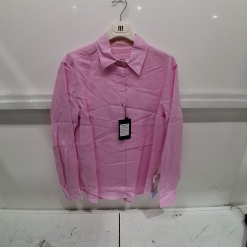 WOMEN'S BARILOCHE BUTTON-UP LONG SLEEVE SHIRT - SMALL/MEDIUM - 38 - PINK (STYLE : BUENAVISTA) image 2