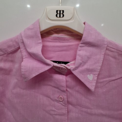 WOMEN'S BARILOCHE BUTTON-UP LONG SLEEVE SHIRT - SMALL/MEDIUM - 38 - PINK (STYLE : BUENAVISTA) image 3