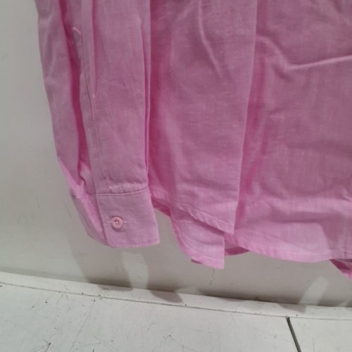 WOMEN'S BARILOCHE BUTTON-UP LONG SLEEVE SHIRT - SMALL/MEDIUM - 38 - PINK (STYLE : BUENAVISTA) image 4