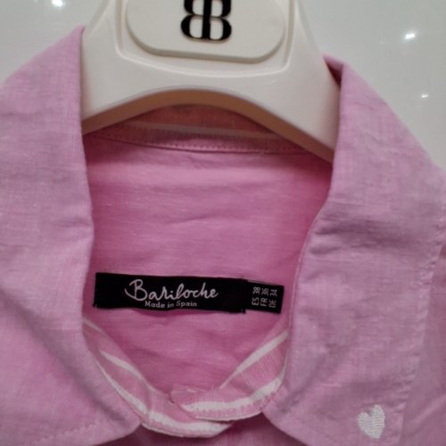 WOMEN'S BARILOCHE BUTTON-UP LONG SLEEVE SHIRT - SMALL/MEDIUM - 38 - PINK (STYLE : BUENAVISTA) image 5