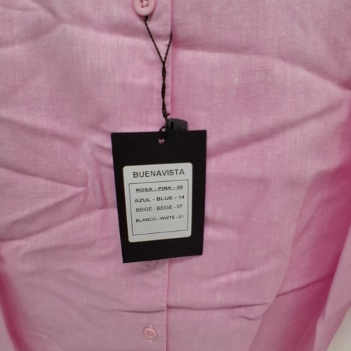 WOMEN'S BARILOCHE BUTTON-UP LONG SLEEVE SHIRT - SMALL/MEDIUM - 38 - PINK (STYLE : BUENAVISTA) image 6