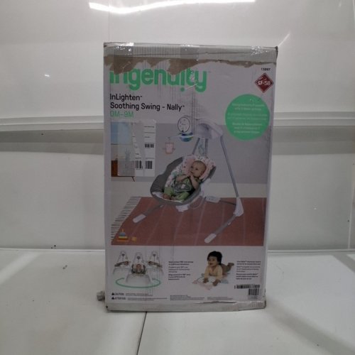 INGENUITY INLIGHTEN BABY SOOTHING SWING - 0M - 9M - NALLY THE OWL (MODEL: 13097) image 7
