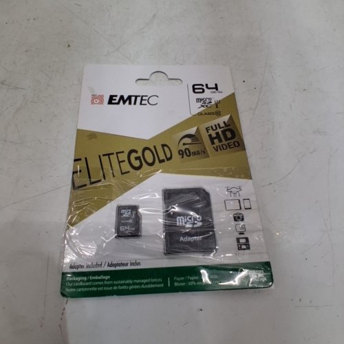 EMTEC MICROSDHC UHSI U1 ELITE GOLD - 64GB - BLACK (MODEL: ECMSDM64GXC10GP) image 5