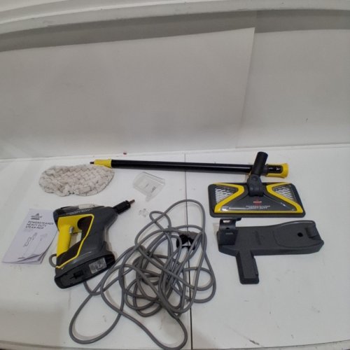 BISSELL 3-IN-1 POWERSTEAMER HEAVY DUTY STEAM MOP & HANDHELD CLEANER - GREY/YELLOW (MODEL: 2685B) image 4