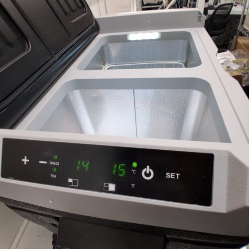EUHOMY ELECTRIC COOLER CAR REFRIGERATOR - 12V - 53QT - BLACK - (MODEL: CF018-50BL-CAEH) image 2