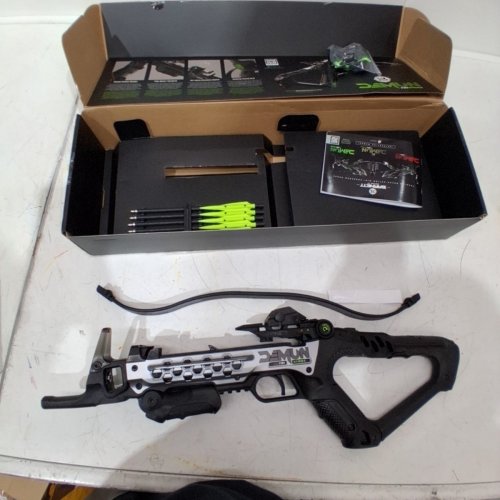 BARNETT DEMUN TRI-STRIKE MINI CROSSBOW - 180FPS, 7IN BOLTS, 4 BOLTS INCLUDED - BLACK - (MODEL: BAR50013) image 2