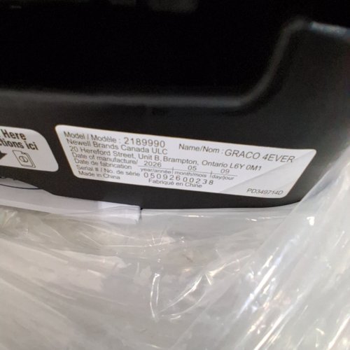 GRACO 4EVER 4-IN-1 CAR SEAT WITH RAPID REMOVE COVER - CHELSEA FASHION STYLE (MODEL: 2189990) image 2