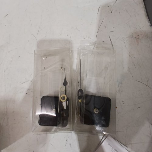 2 WALL-CLOCK MOVEMENT MECHANISMS WITH HANDS - BATTERY OPERATED REPAIR PARTS FOR SMALL CLOCKS image 2