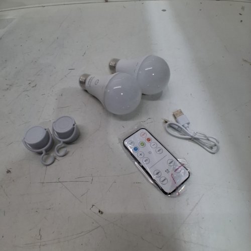 2PK NEPORAL RECHARGEABLE LIGHT BULBS - 6000K - WHITE image 2