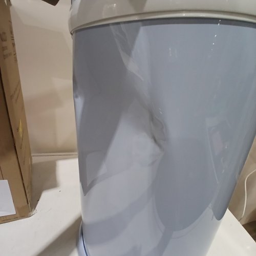 UBBI STAINLESS STEEL DIAPER PAIL ODOR LOCKING - 13 GAL - 8.5” X 17.75” X 10” - BLUE image 3