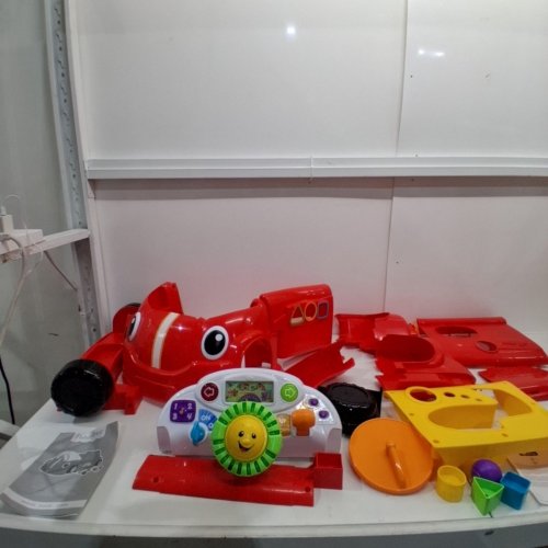 FISHER-PRICE LAUGH & LEARN CRAWL AROUND SMART STAGES CAR, STATIONARY PLAY CENTER FOR BABIES AND TODDLERS - RED image 3