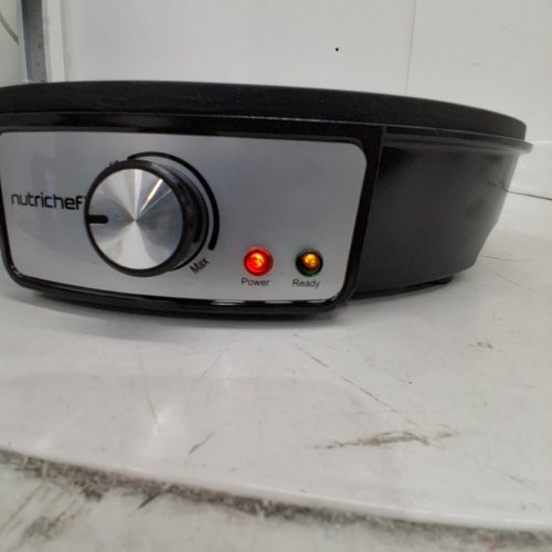 NUTRICHEF ELECTRIC CREPE MAKER/GRIDDLE -12" - BLACK (MODEL: PCRM12N) image 2