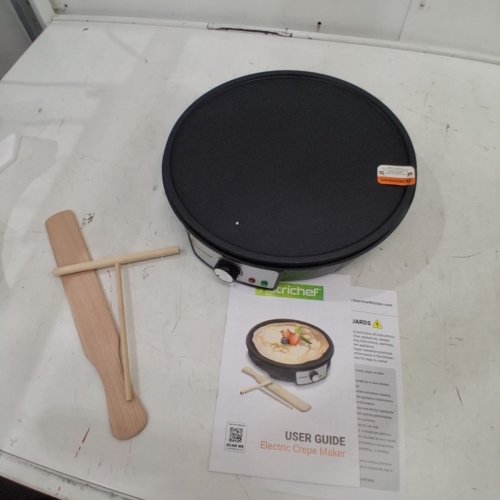 NUTRICHEF ELECTRIC CREPE MAKER/GRIDDLE -12" - BLACK (MODEL: PCRM12N) image 3