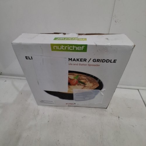 NUTRICHEF ELECTRIC CREPE MAKER/GRIDDLE -12" - BLACK (MODEL: PCRM12N) image 4