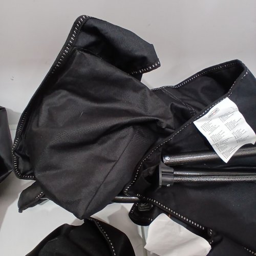 2PK OVERMONT OVERSIZED FOLDING CAMPING CHAIR - 450LBS - BLACK image 6