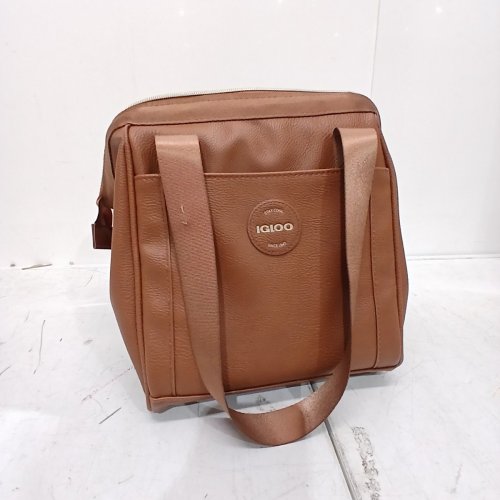 IGLOO LUXE COOLER/LUNCH BAG - 9 CANS MAX CAPACITY - BROWN/GOLD (MODEL: 2014223) image 2