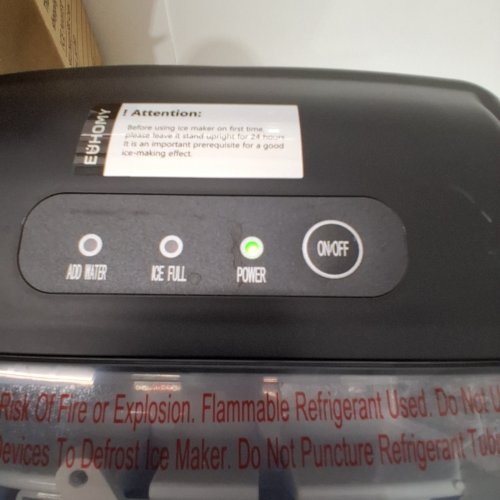 EUHOMY COUNTERTOP ICE MAKER - MAKES 26LBS/DAY - BLACK (MODEL: IM-06D) image 2
