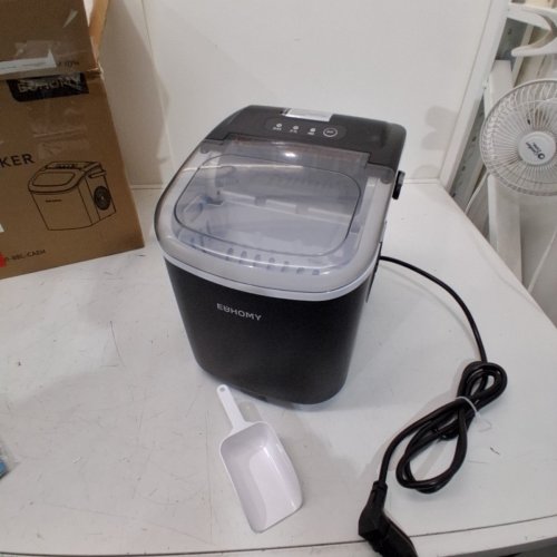 EUHOMY COUNTERTOP ICE MAKER - MAKES 26LBS/DAY - BLACK (MODEL: IM-06D) image 3