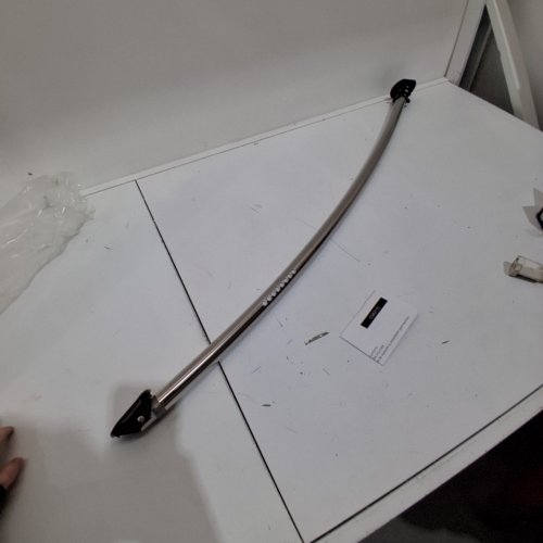 MOEN ADJUSTABLE TENSION CURVED SHOWER ROD - 57" TO 60"- CHROME (MODEL: CSR2172BN) image 2