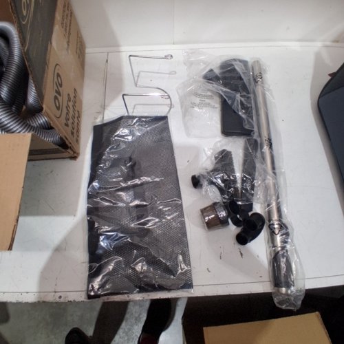 OVO CENTRAL VAC ACCESSORY KIT WITH DUAL VOLTAGE ON/OFF SWITCH CONTROL HOSE - 40FT - BLACK (MODEL: KIT-HV50CD-OVO) image 3