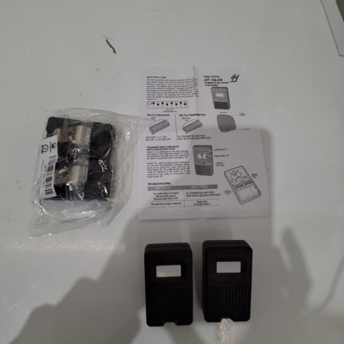 4PK ASONPAO DELTA 3 GARAGE DOOR REMOTE - BLACK (MODEL: KLIK3U-BK) image 2